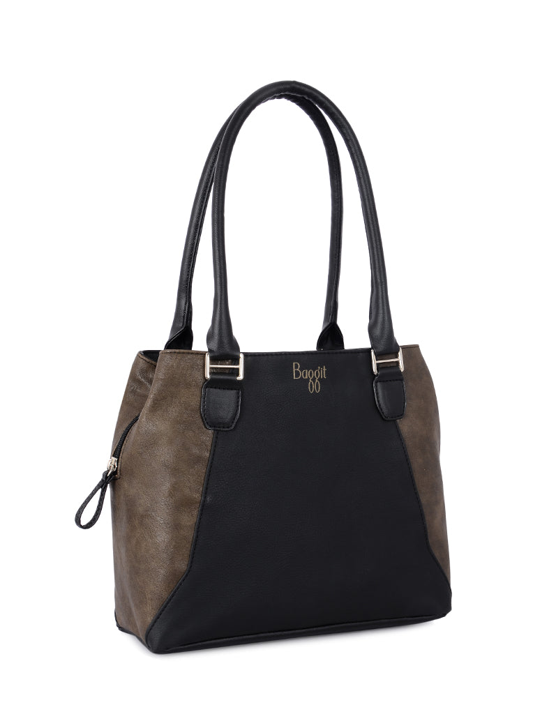 Emmanuel Black Medium Tote Bag
