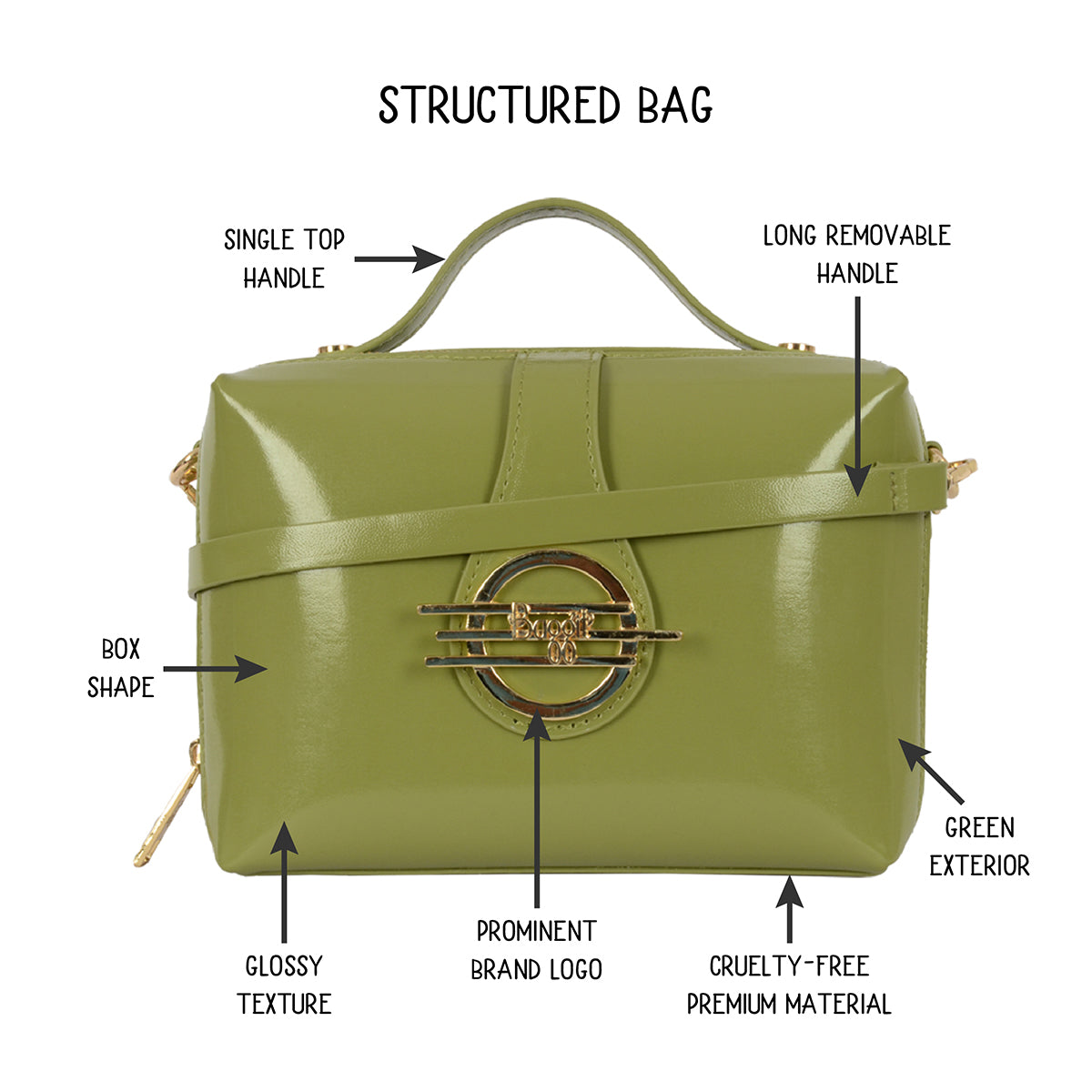 Estupendo Green Small Satchel Bag