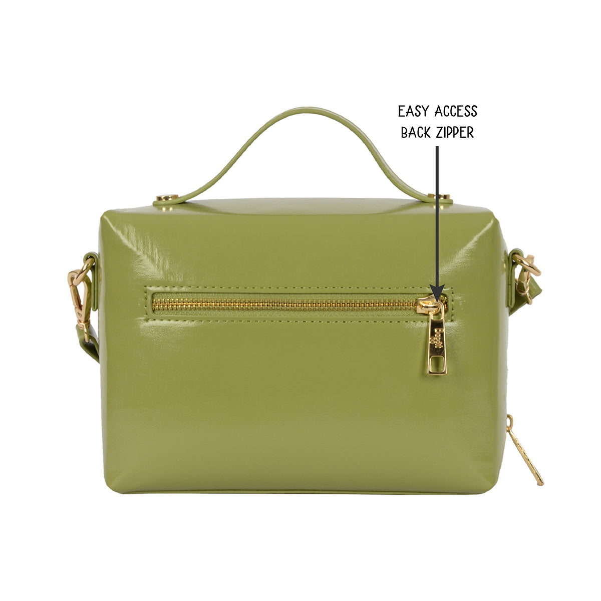 Estupendo Green Small Satchel Bag