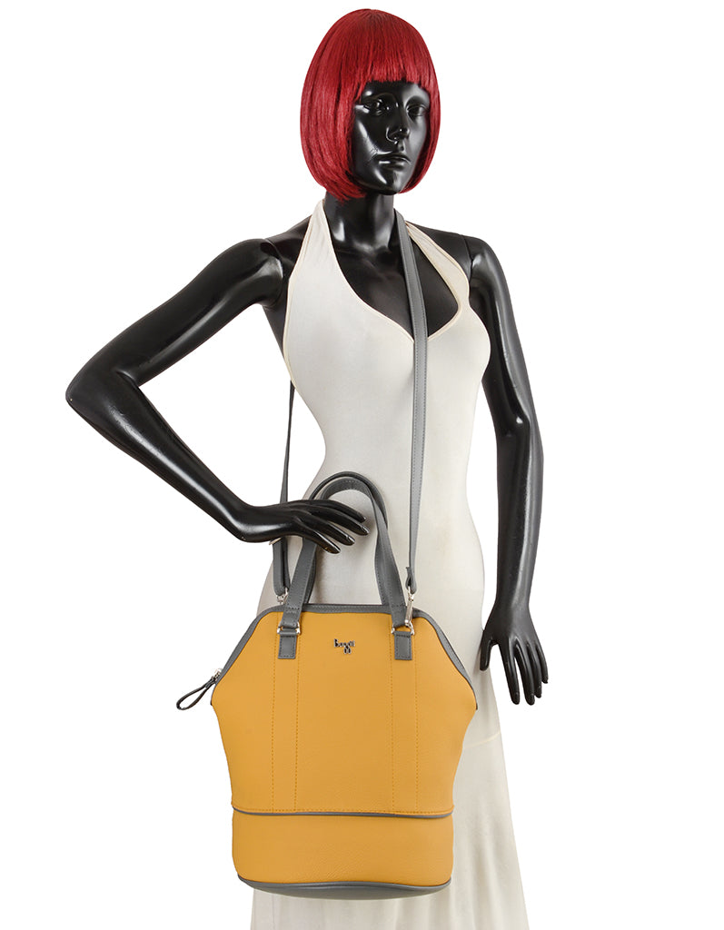 Ferrari Yellow Medium Hobo Bag