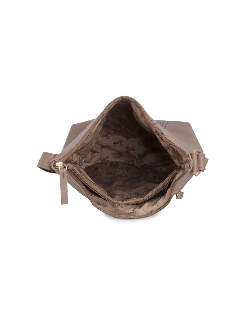 Georgia Beige Large Hobo Bag