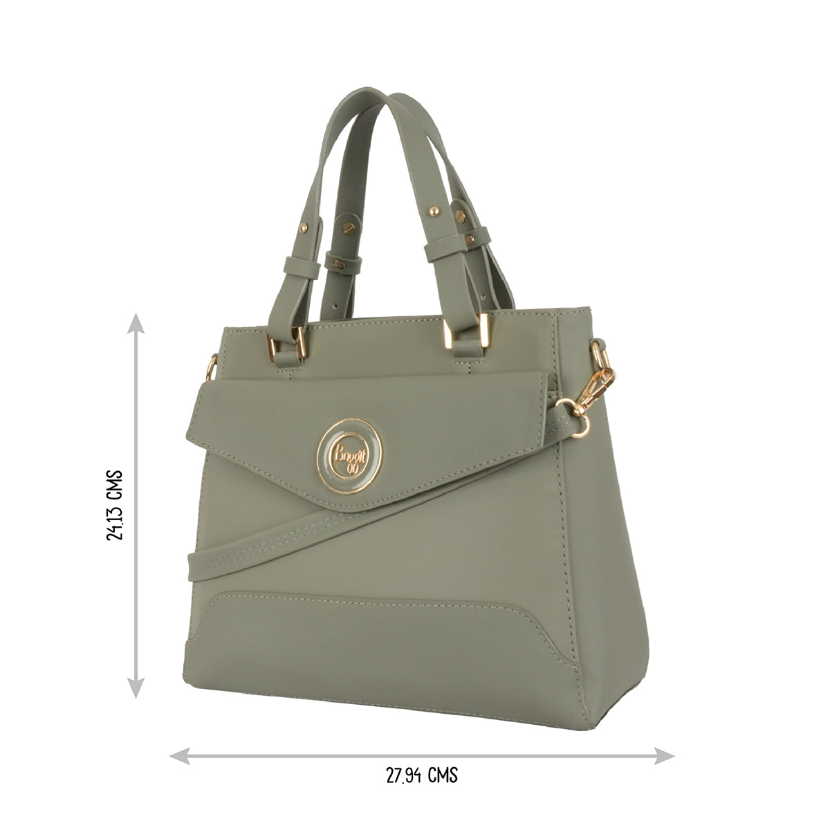 Ginnie Green Medium Tote Bags
