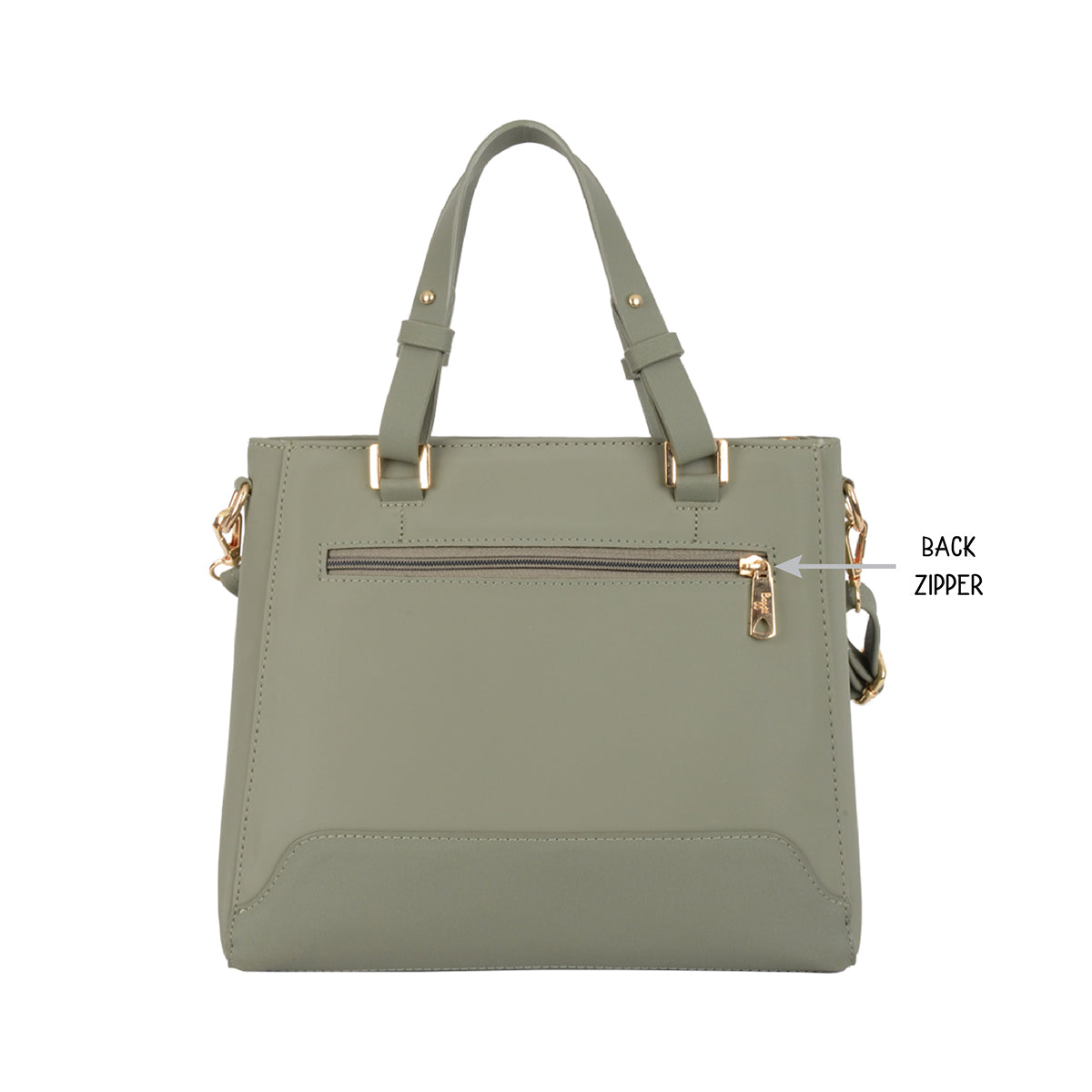 Ginnie Green Medium Tote Bags