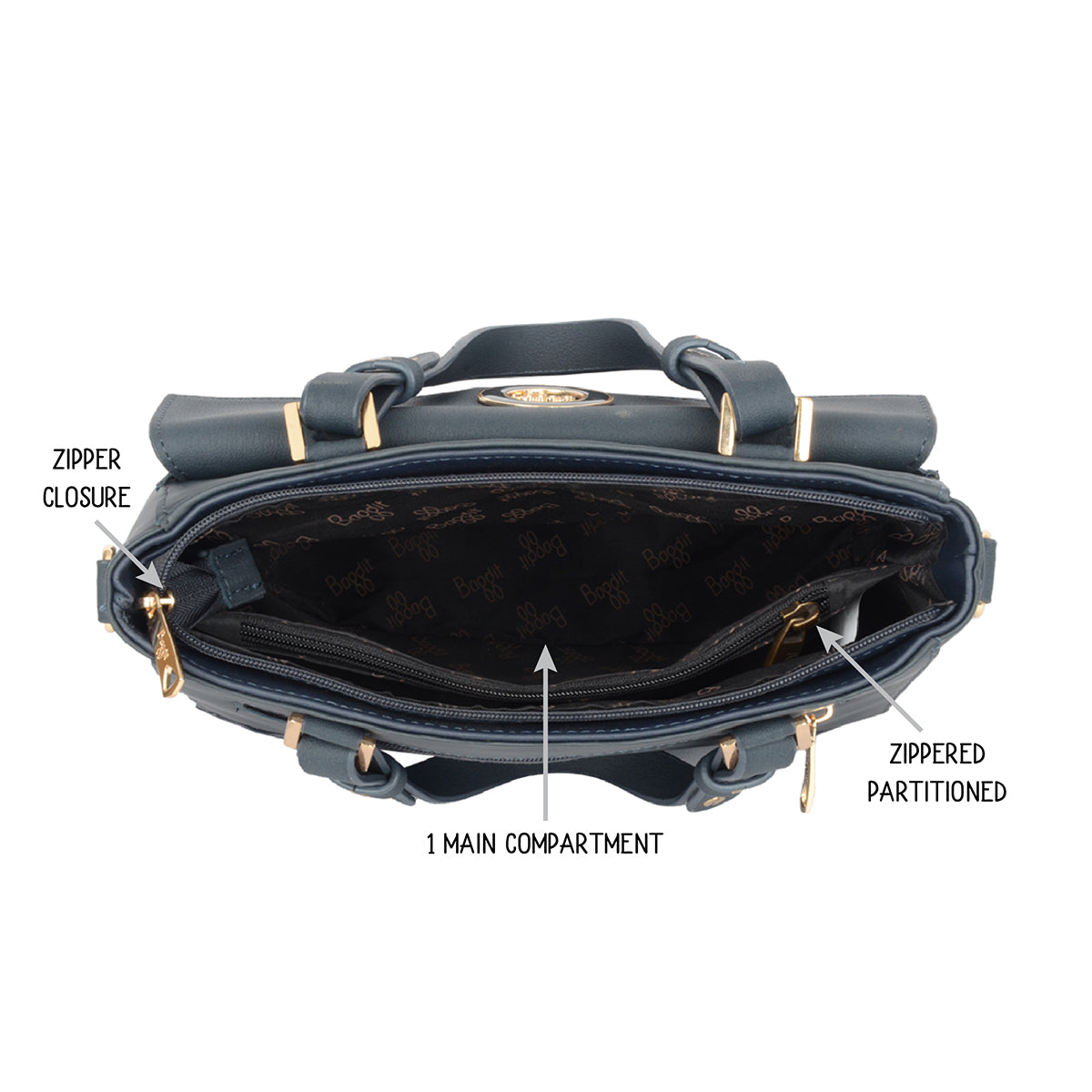 Ginnie Blue Medium Tote