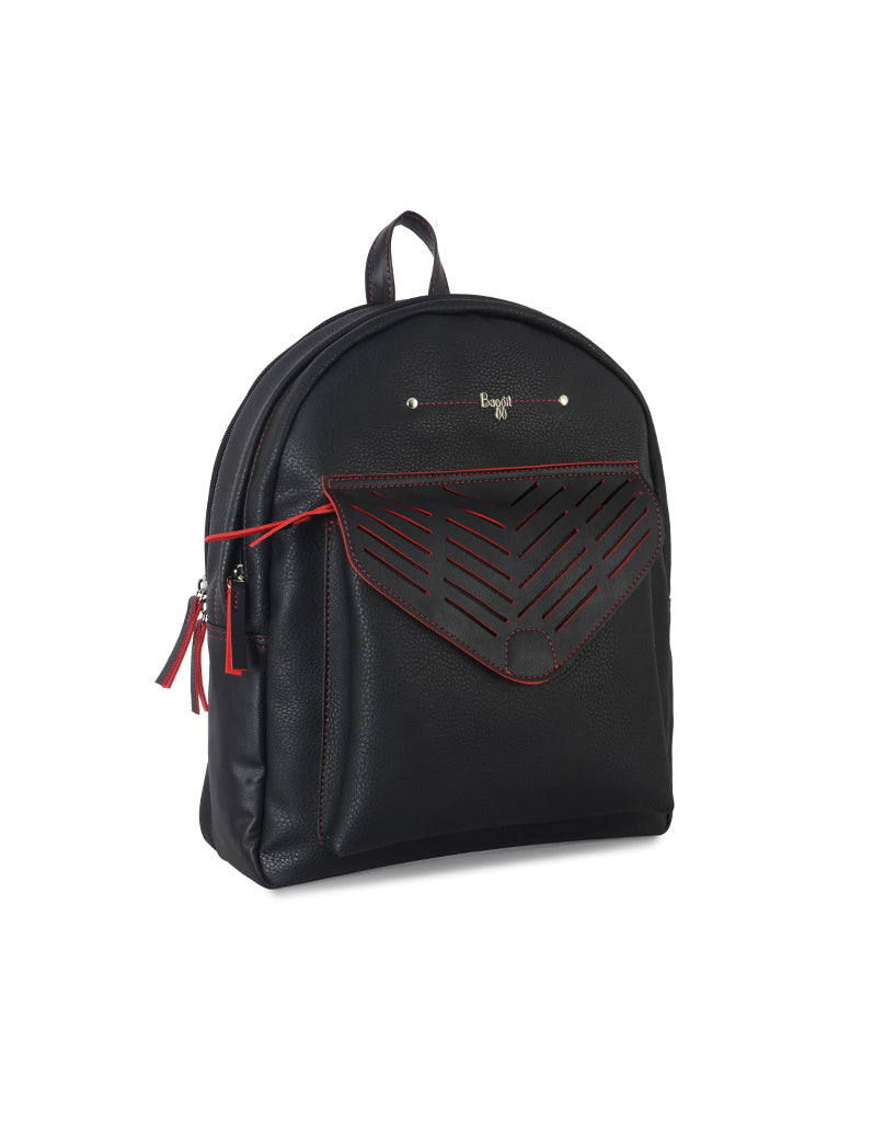 Hadid Black Large Backpack Bag