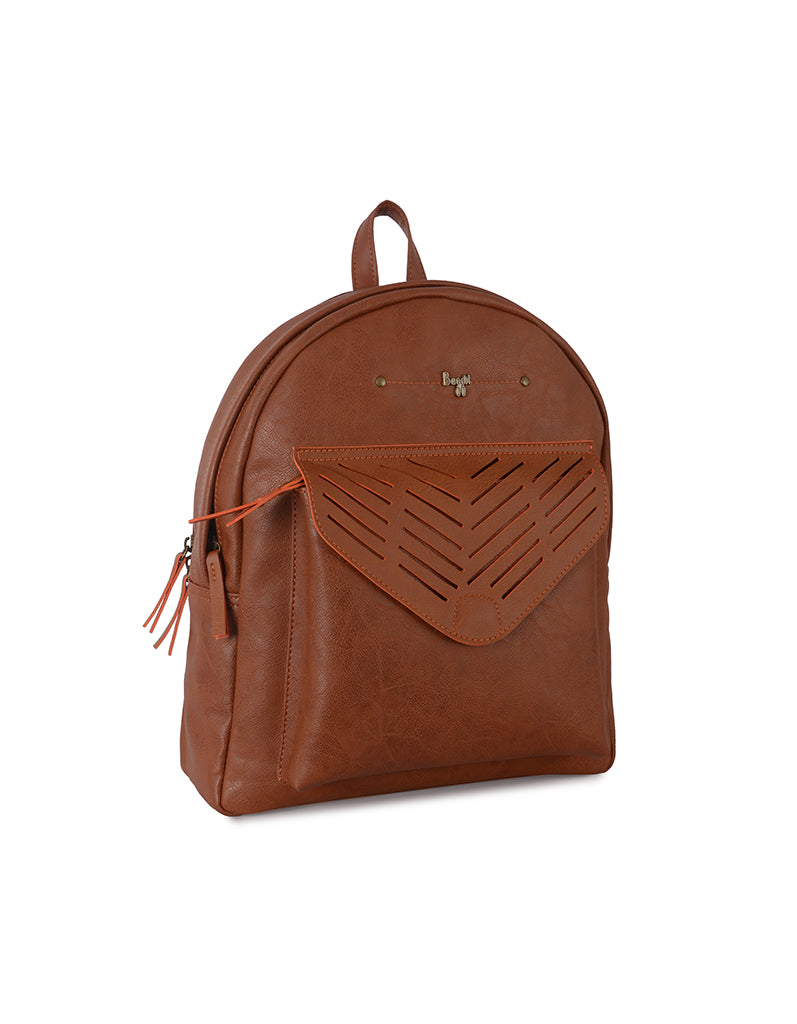 Hadid Tan Large Backpack Bag