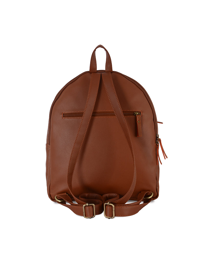Hadid Tan Large Backpack Bag