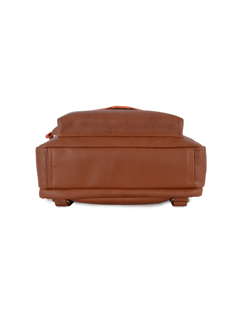 Hadid Tan Large Backpack Bag