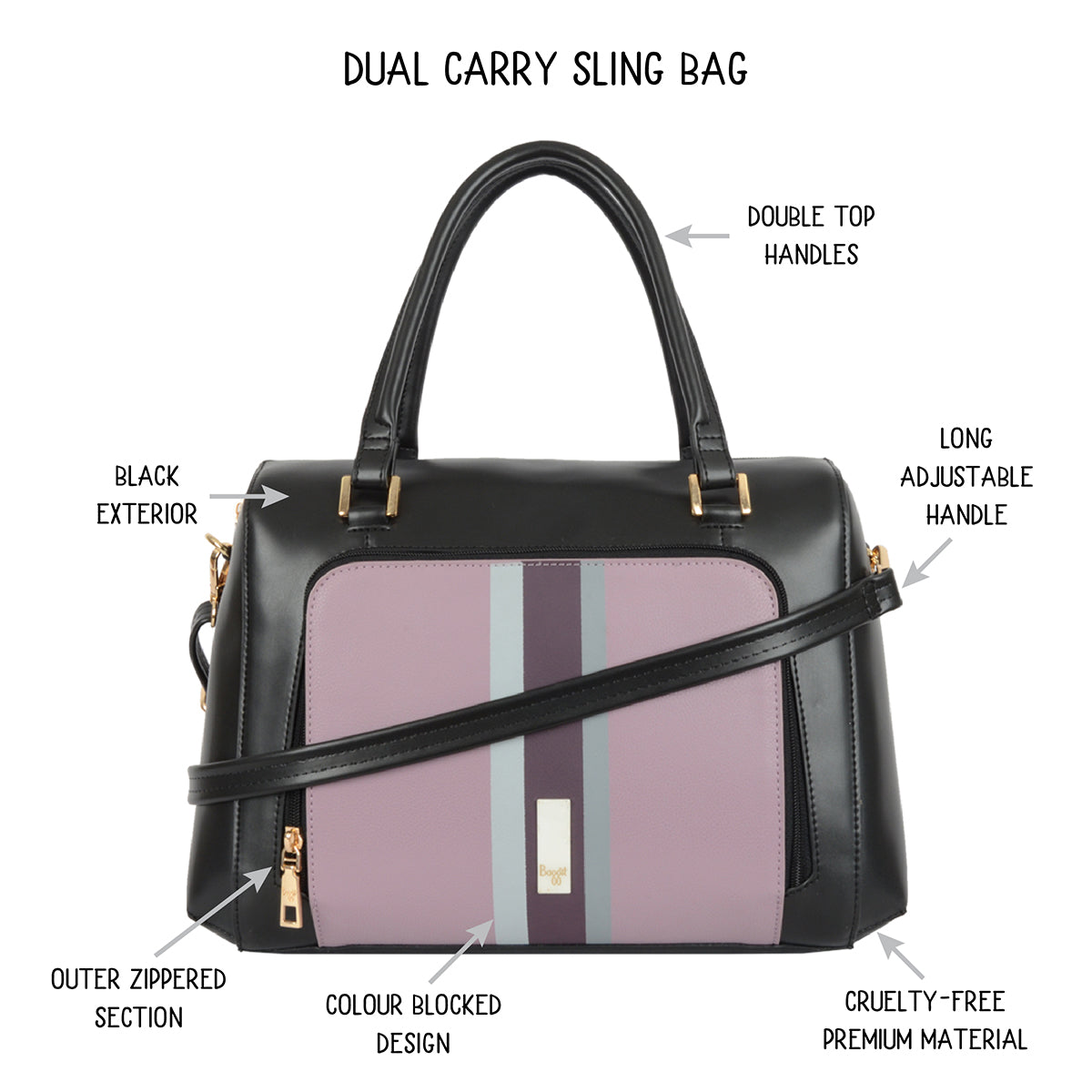 Hyderbad Black Medium Duffel Bags