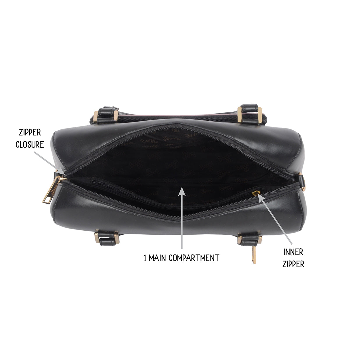 Hyderbad Black Medium Duffel Bags