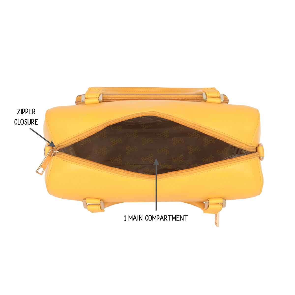 Hyderbad Yellow Medium Duffel Bags