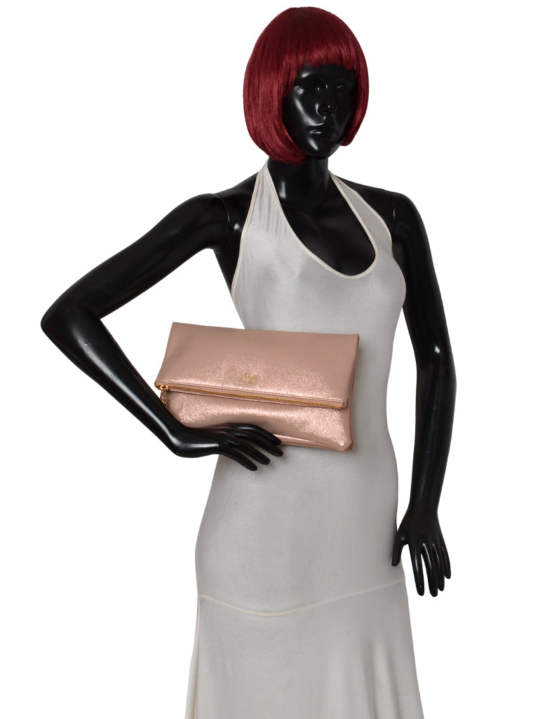 Isa Pink Small Clutch Bag