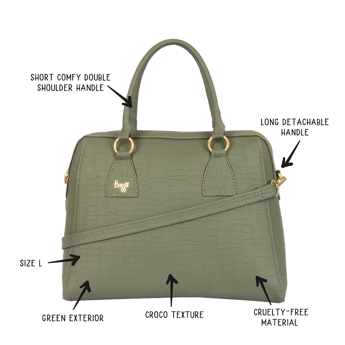 June Green Large Duffel Bag