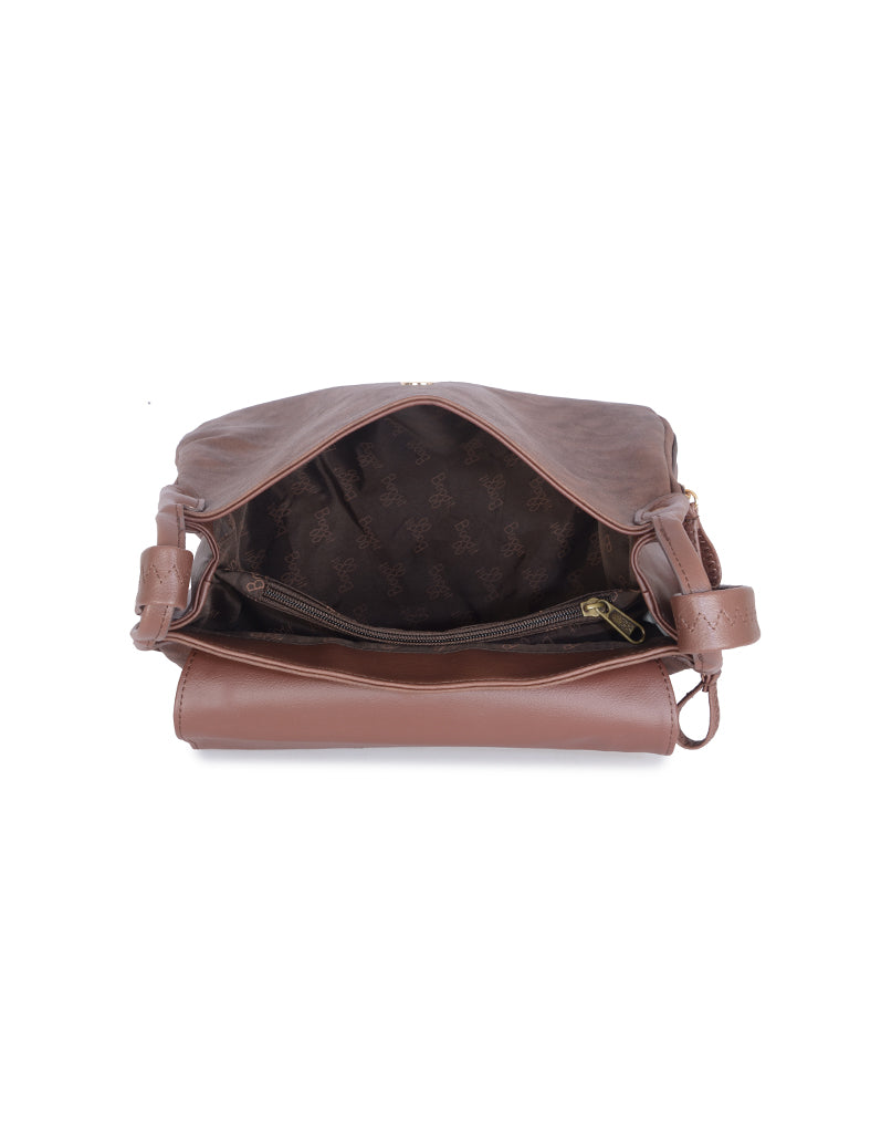Kerry Brown Medium Saddle Bag