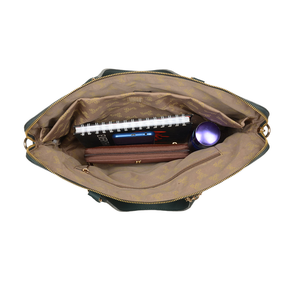 Ladyboss Green Large Satchel Bags