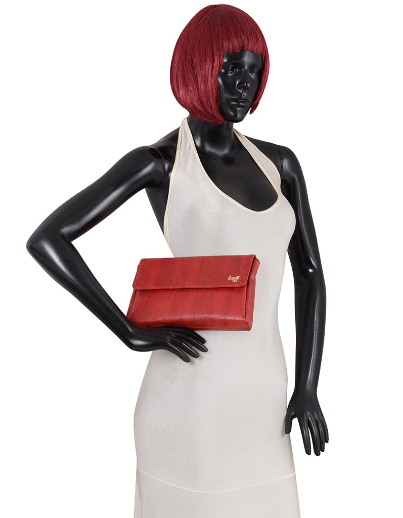 Least Red Small Clutch Bag