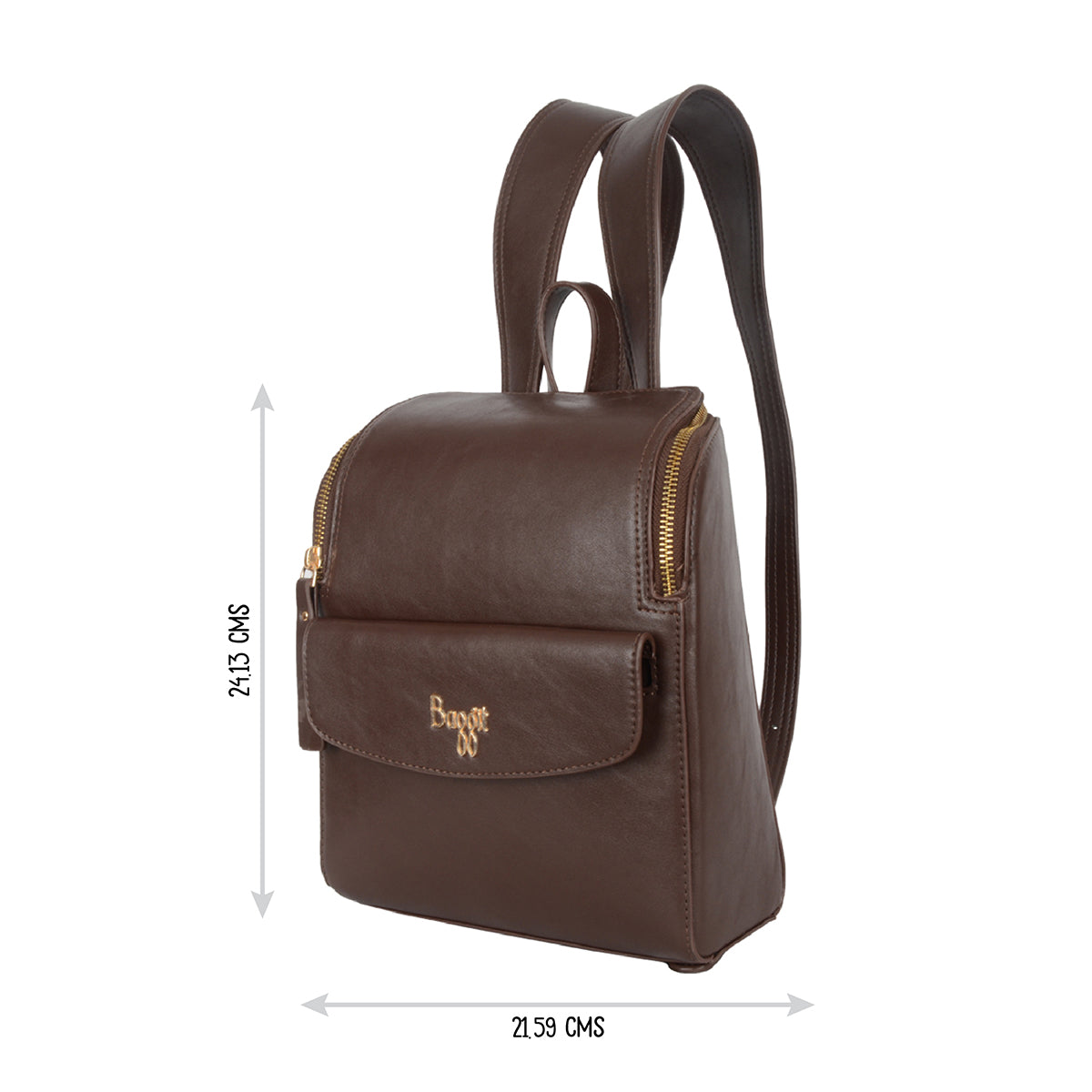 Linger Brown Small Backpack Bags