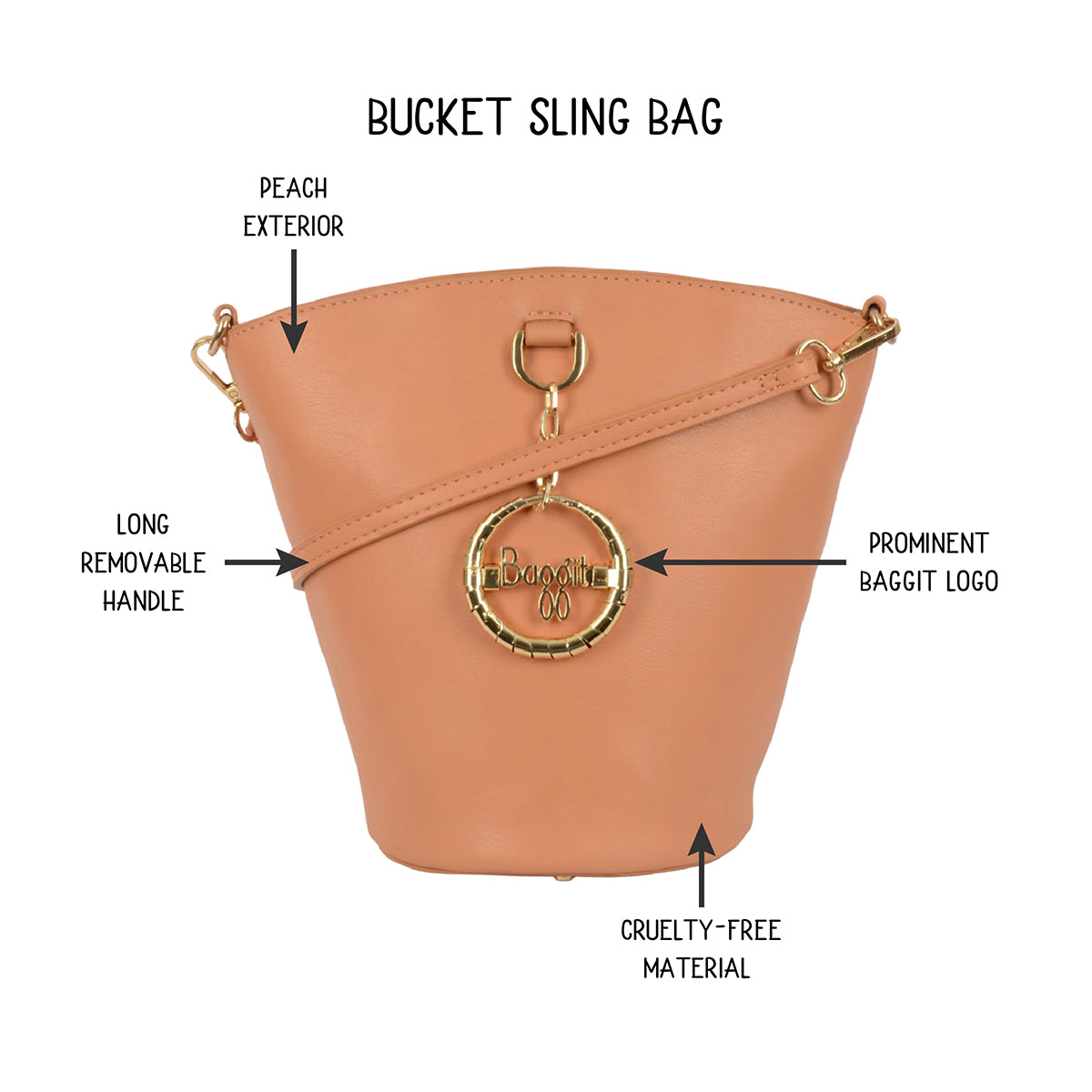 Louie Peach Small Shoulder Bag