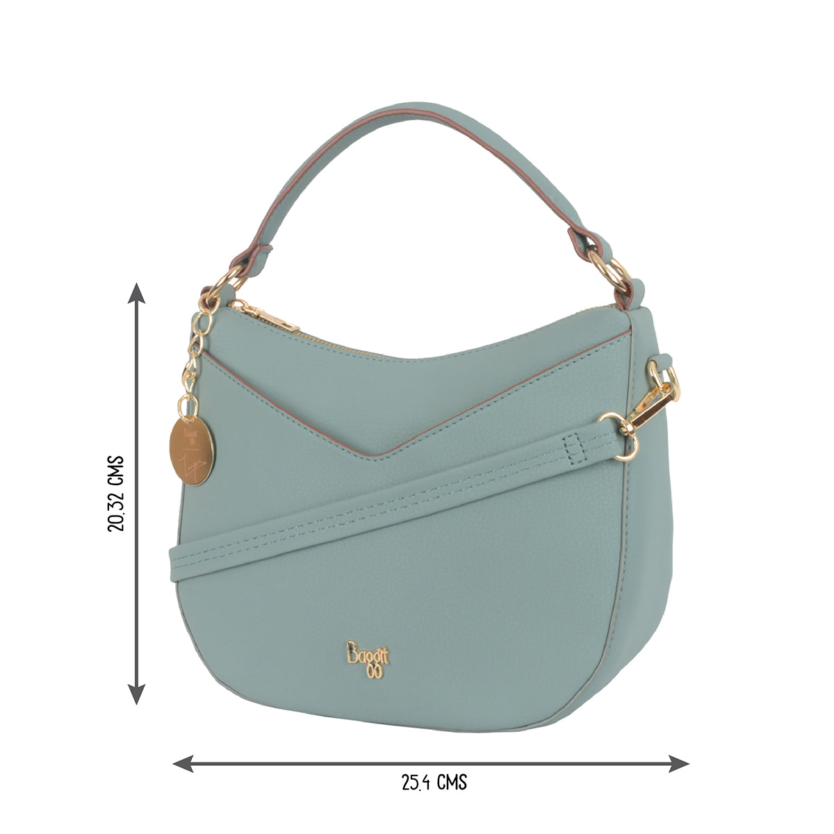 Make Blue Small Hobo Bag