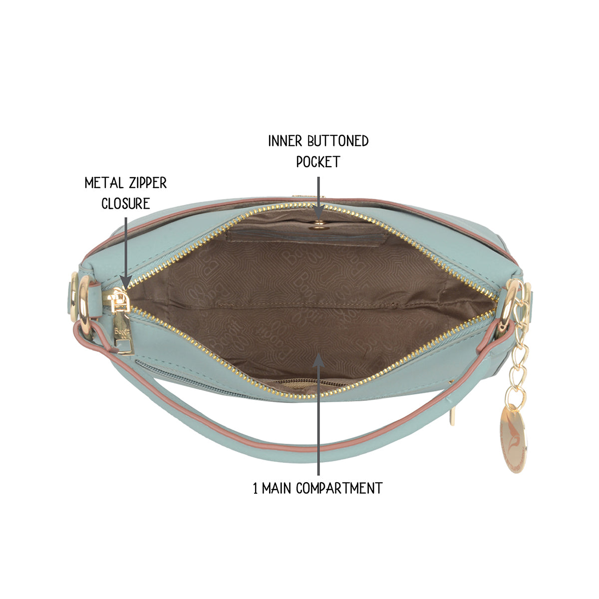 Make Blue Small Hobo Bag