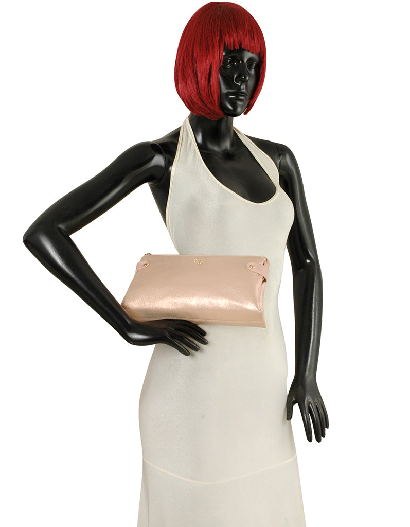 Moonlight Pink Small Clutch Bag