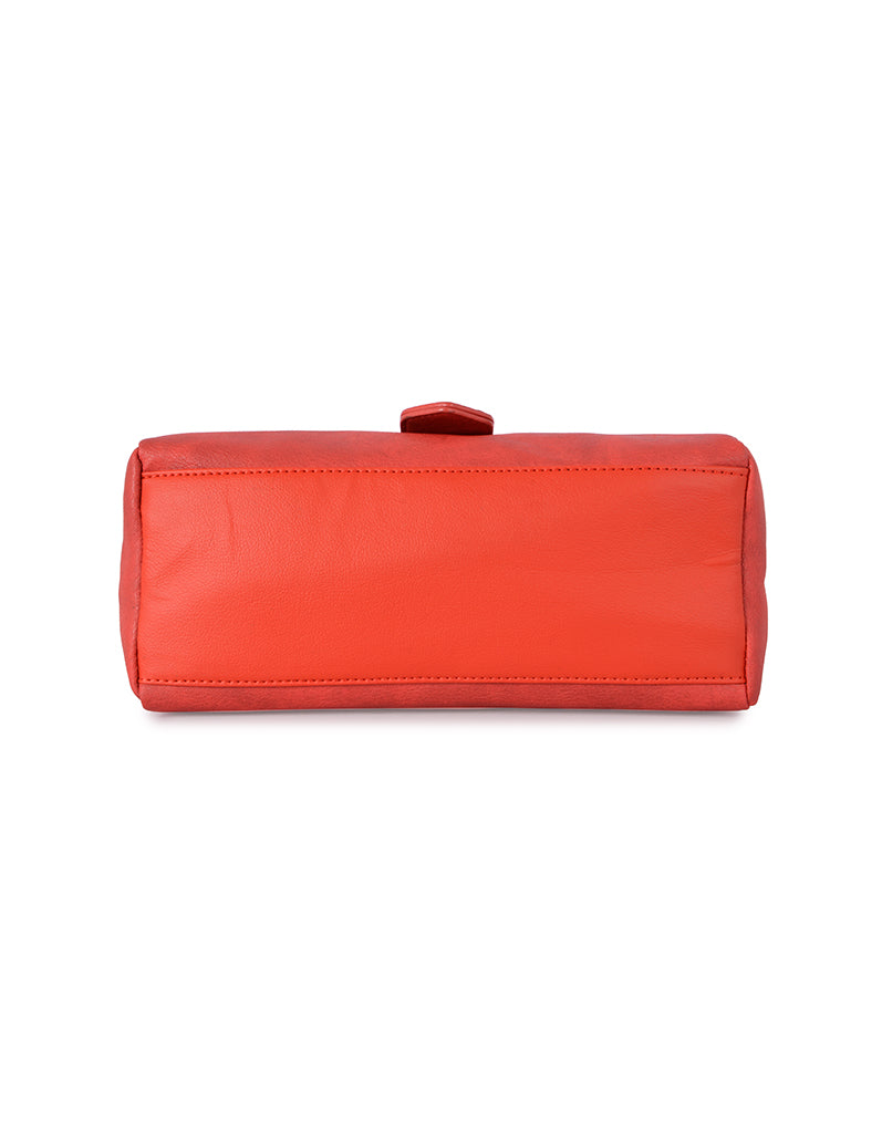 Mugsy Red Small Satchel Bag