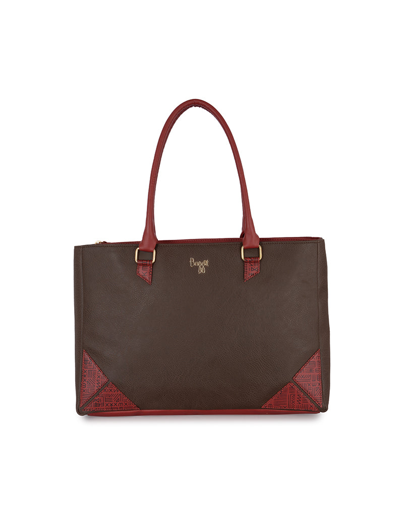 Oasis Brown Oversize Tote Bag