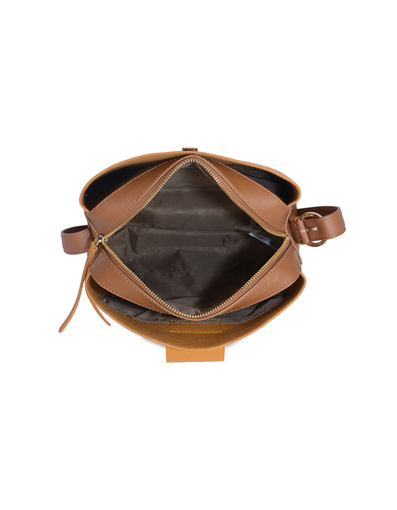 Oleksander Yellow Medium Hobo Bag