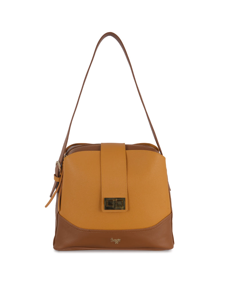 Oleksander Yellow Medium Hobo Bag