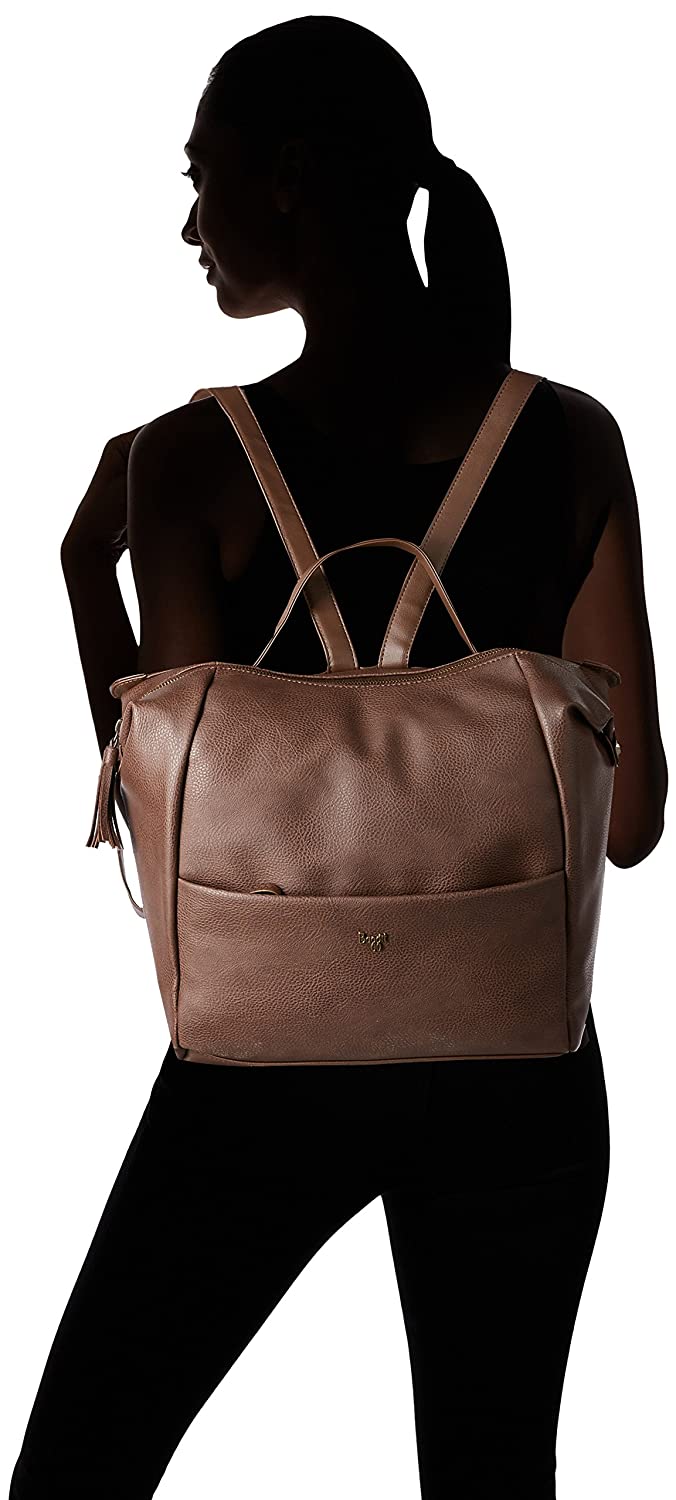 Pluggin Brown Large Backpack Bag