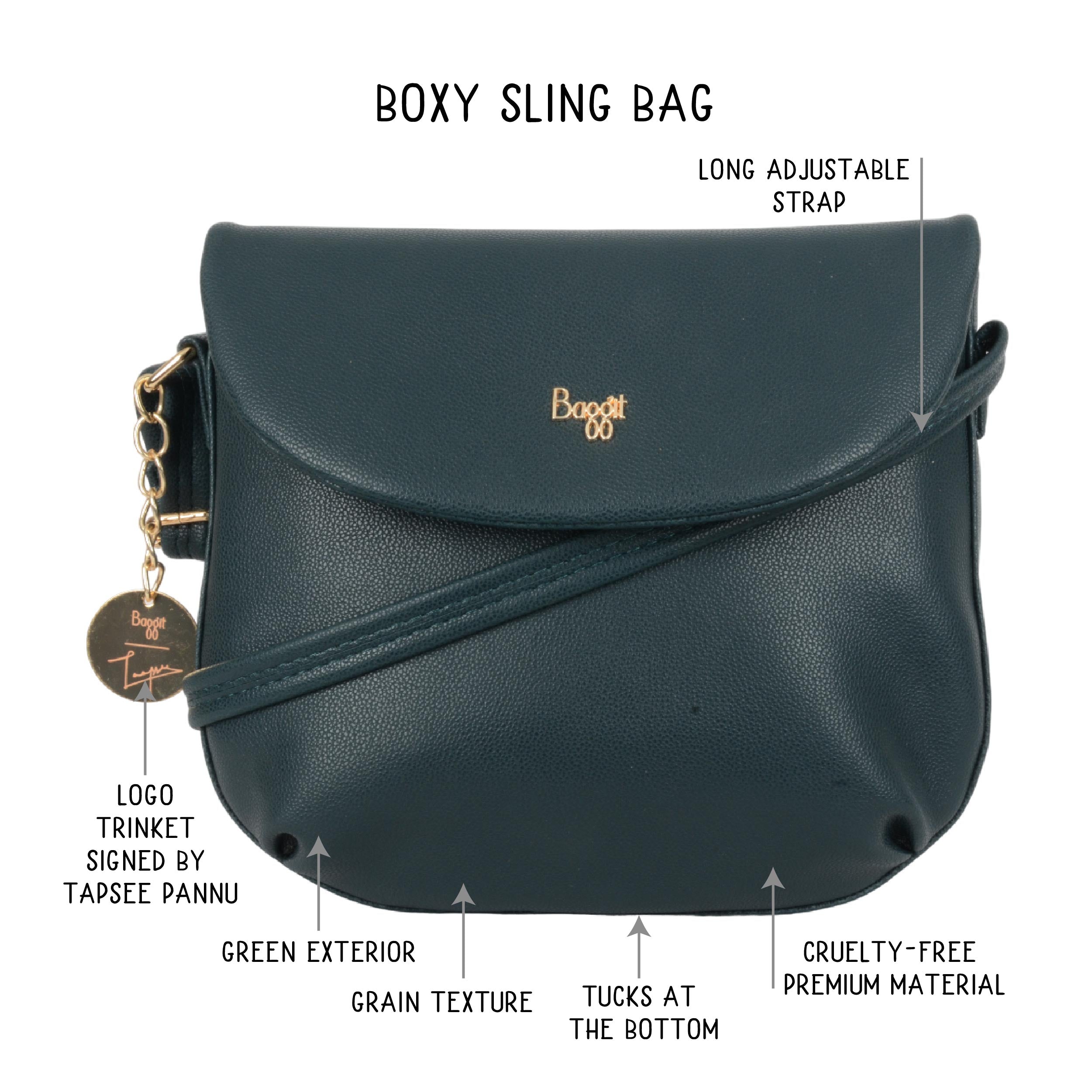 Plumo Green Small Saddle Bags