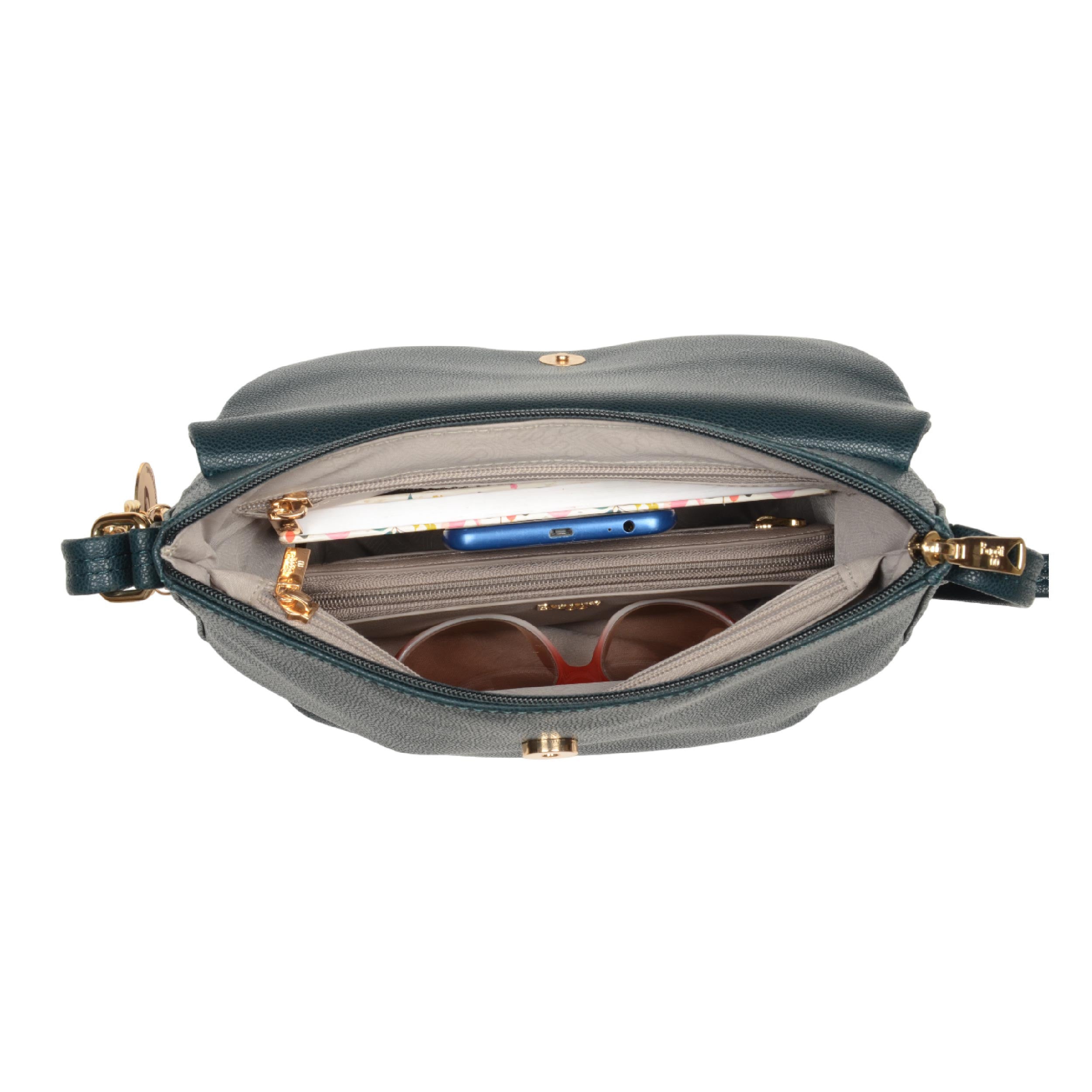 Plumo Green Small Saddle Bags