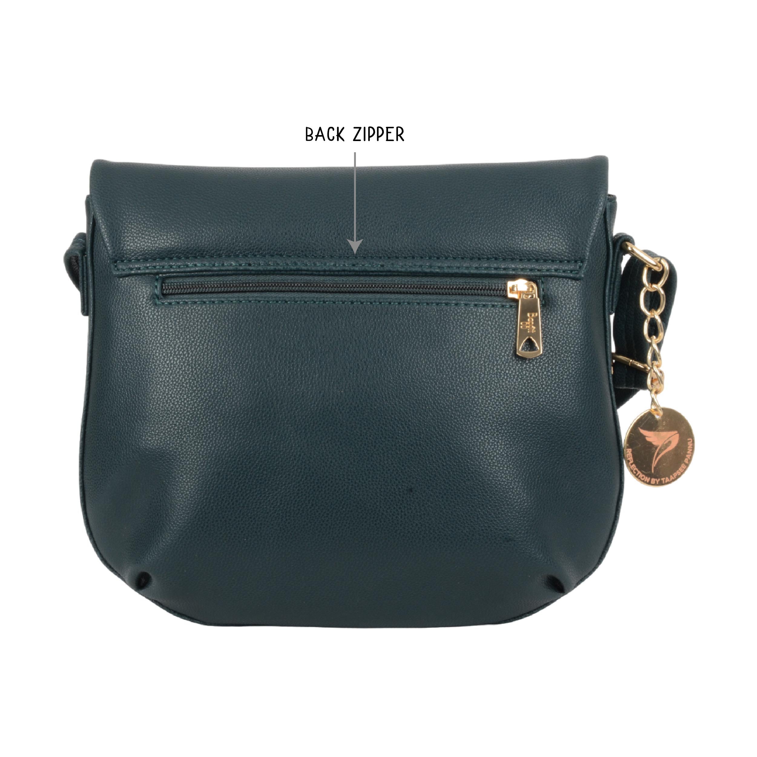 Plumo Green Small Saddle Bags