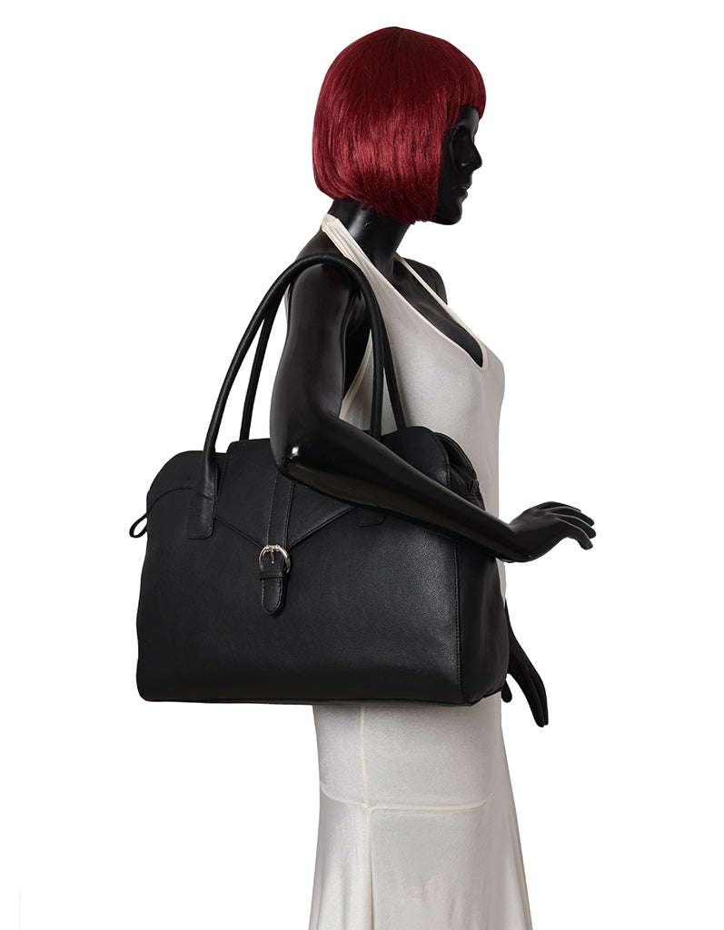 Prive Black Large Tote Bag