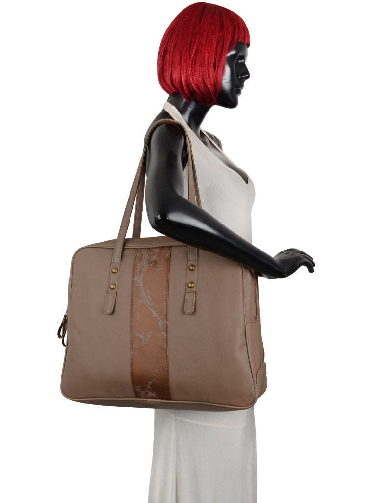 Pudin Beige Oversize Tote Bag