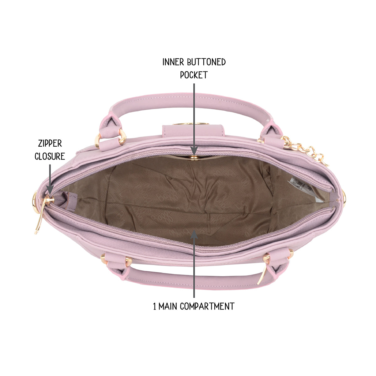 Quarus Pink Medium Shoulder Bag