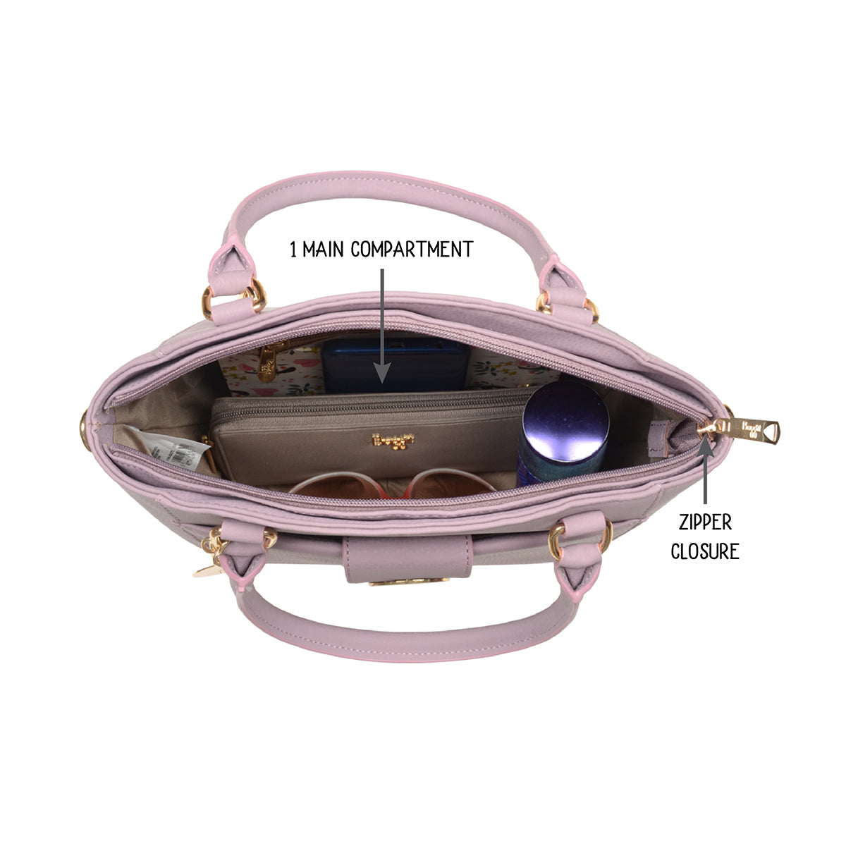 Quarus Pink Medium Shoulder Bag