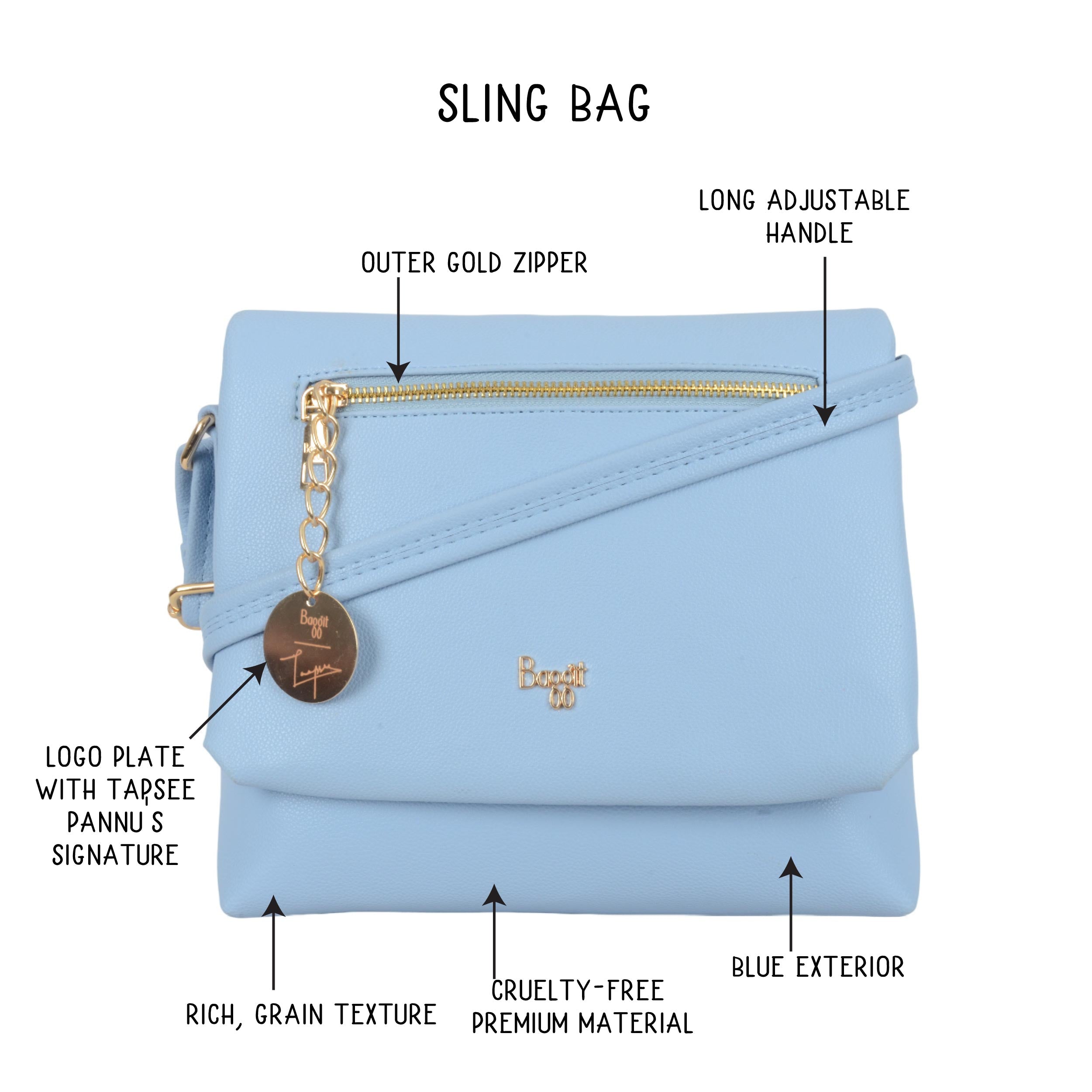 Quincy Blue Small Tote Bags