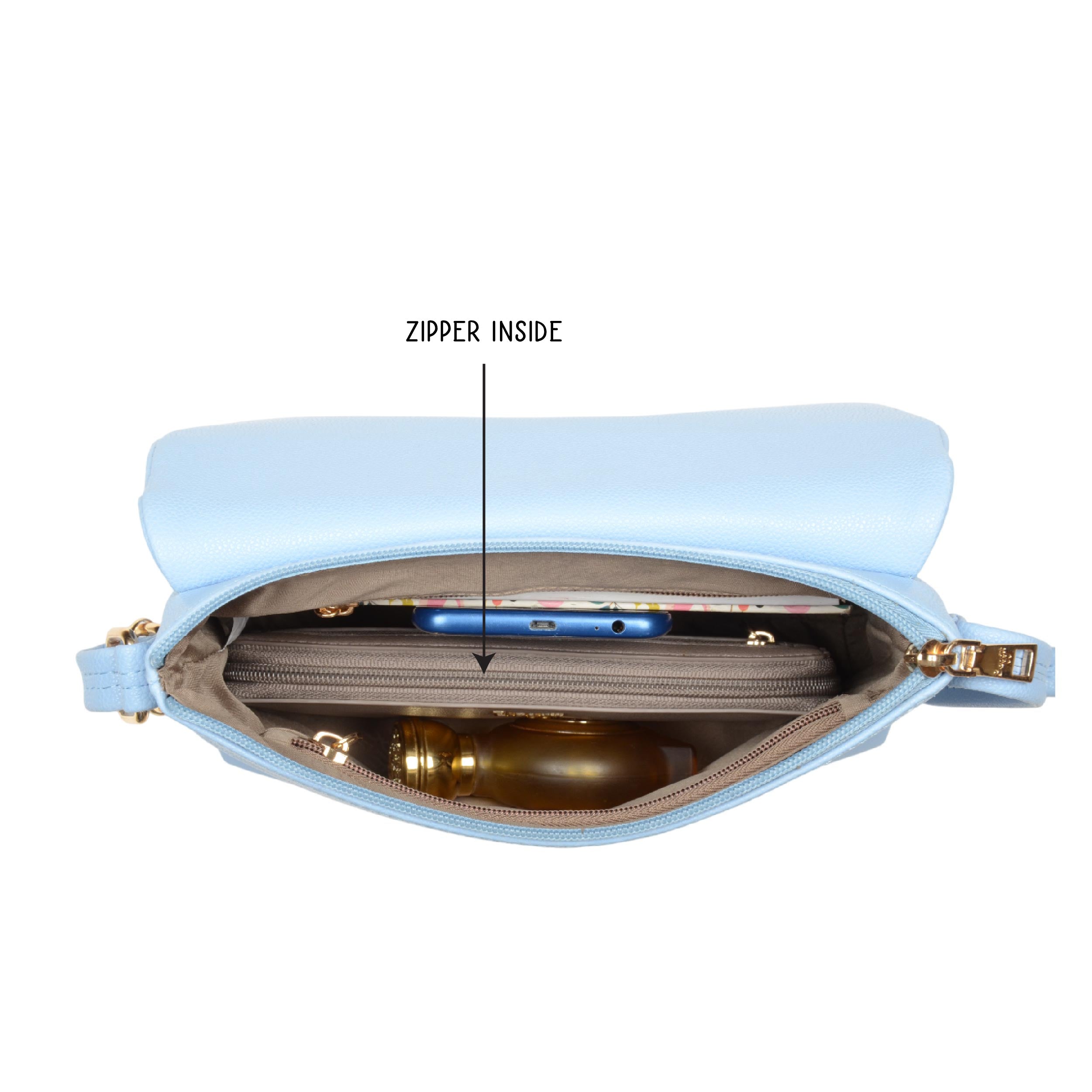 Quincy Blue Small Tote Bags