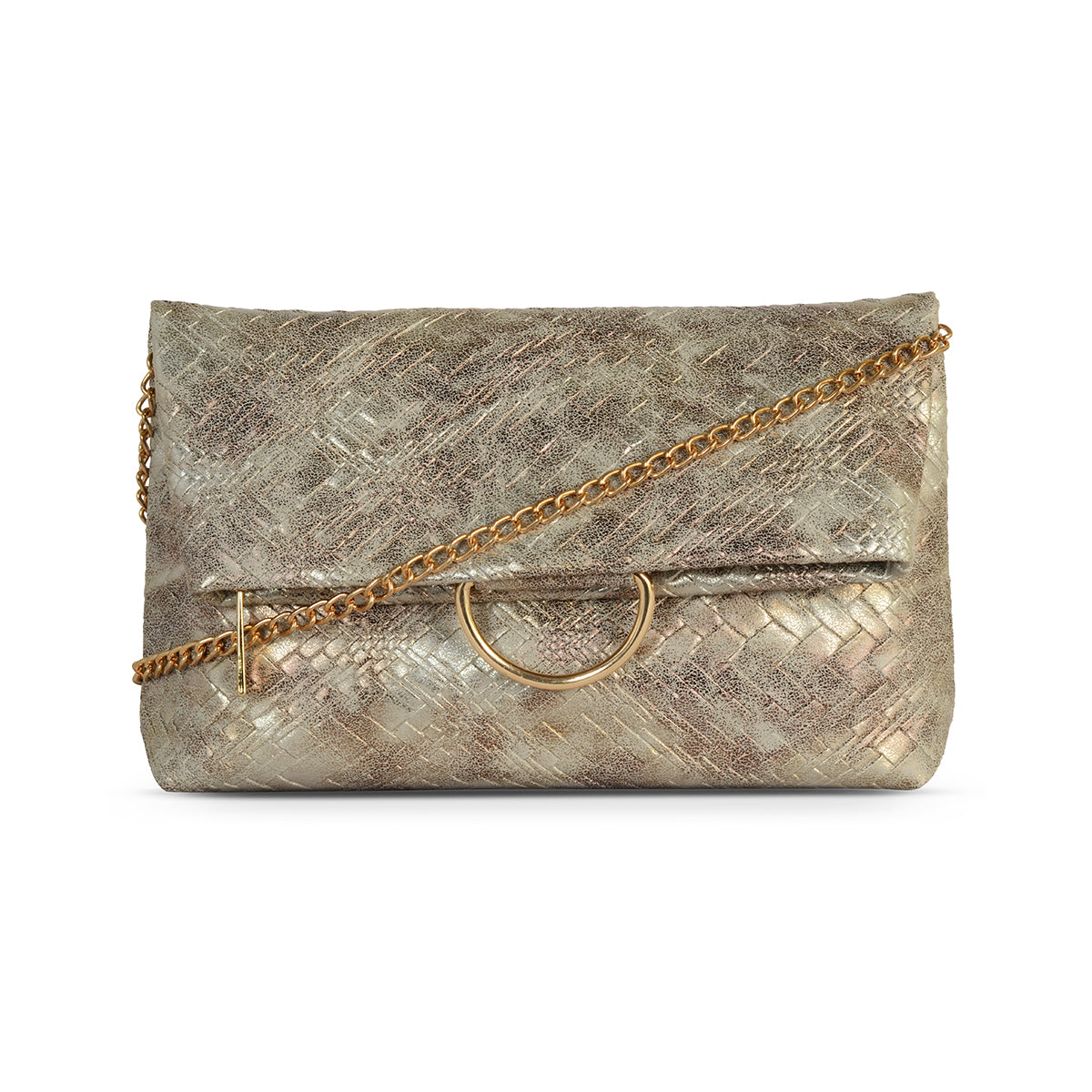 Radiance Silver Small Clutch Bag