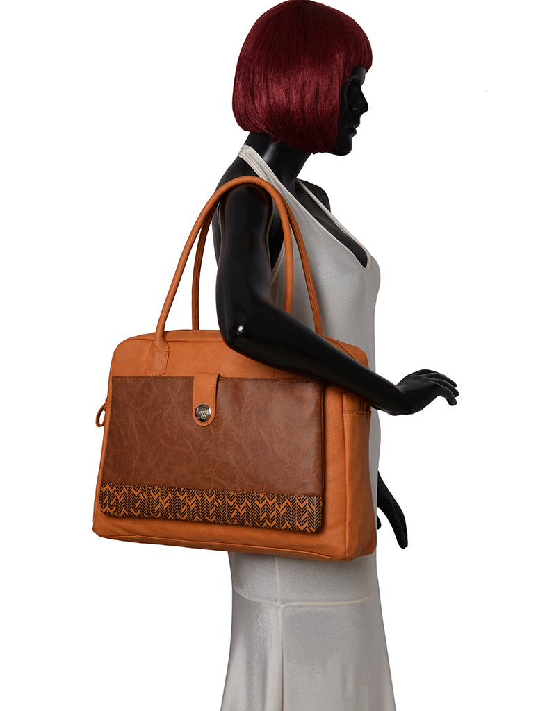 Recap Mustard Large Tote Bag