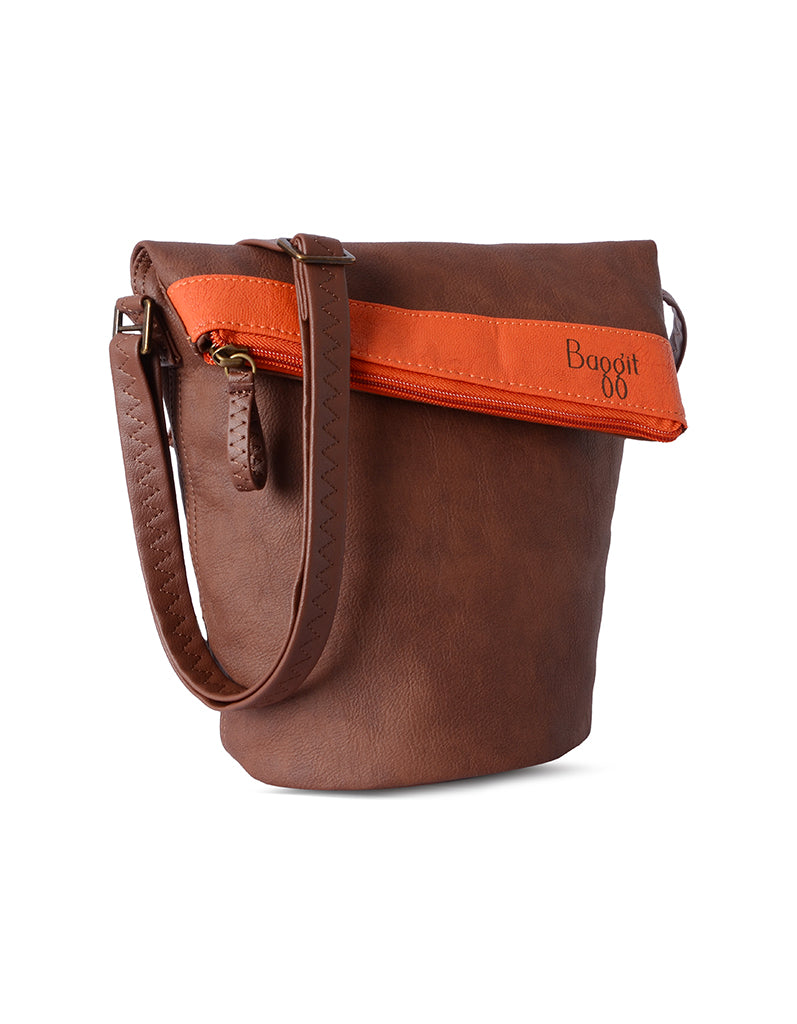 Refined Brown Small Hobo Bag