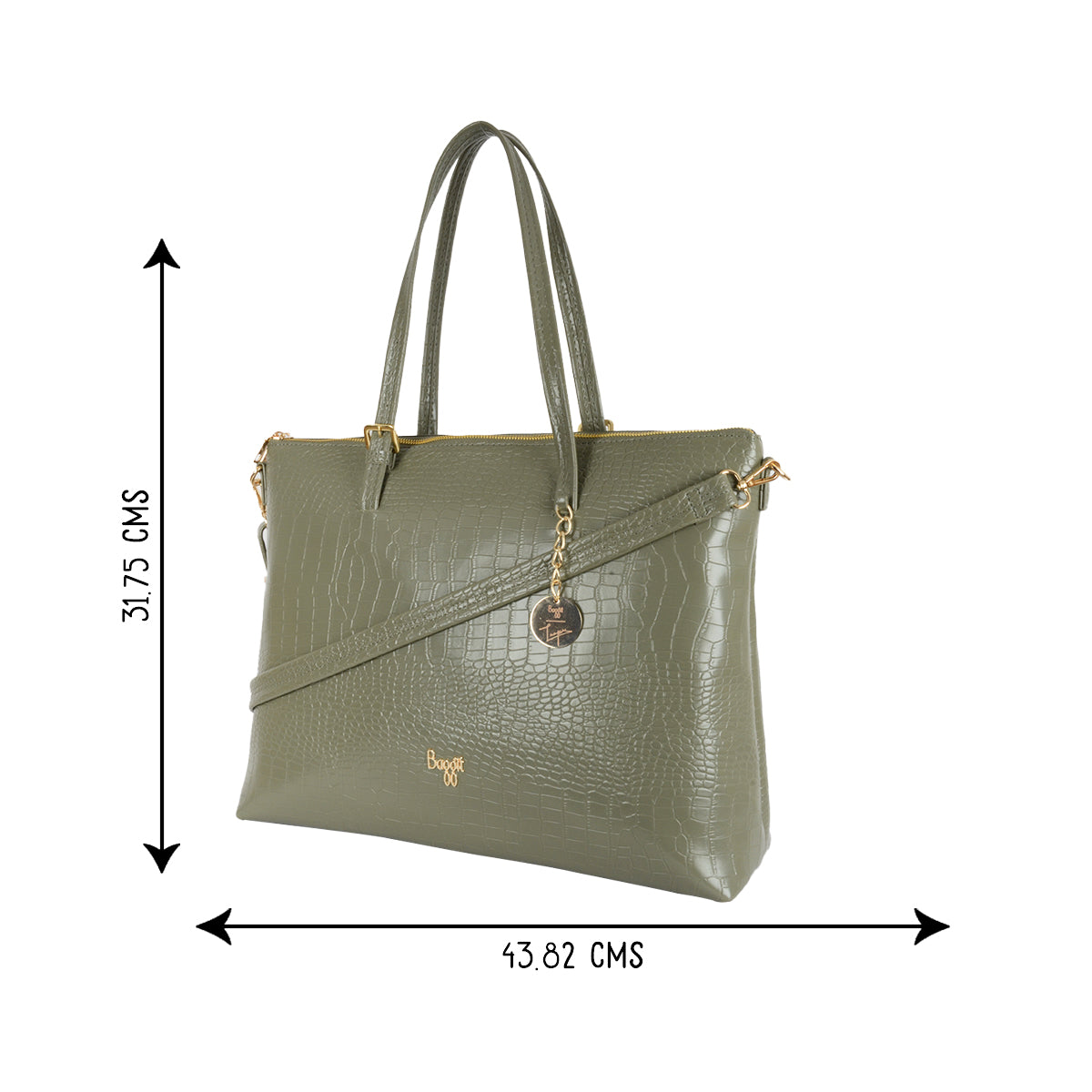 Regina Green XL Laptop Tote Bags
