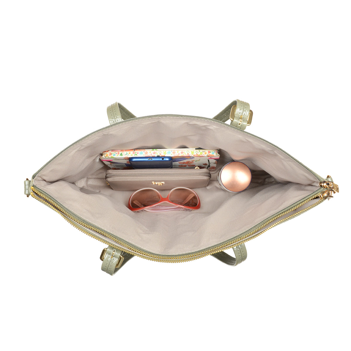 Regina Green XL Laptop Tote Bags