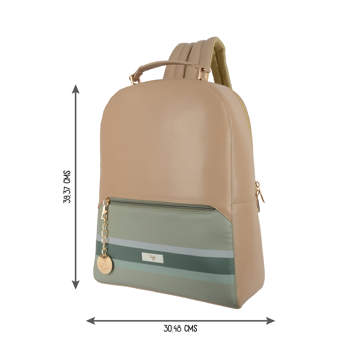 Reno Beige Large Laptop Backpack Bags