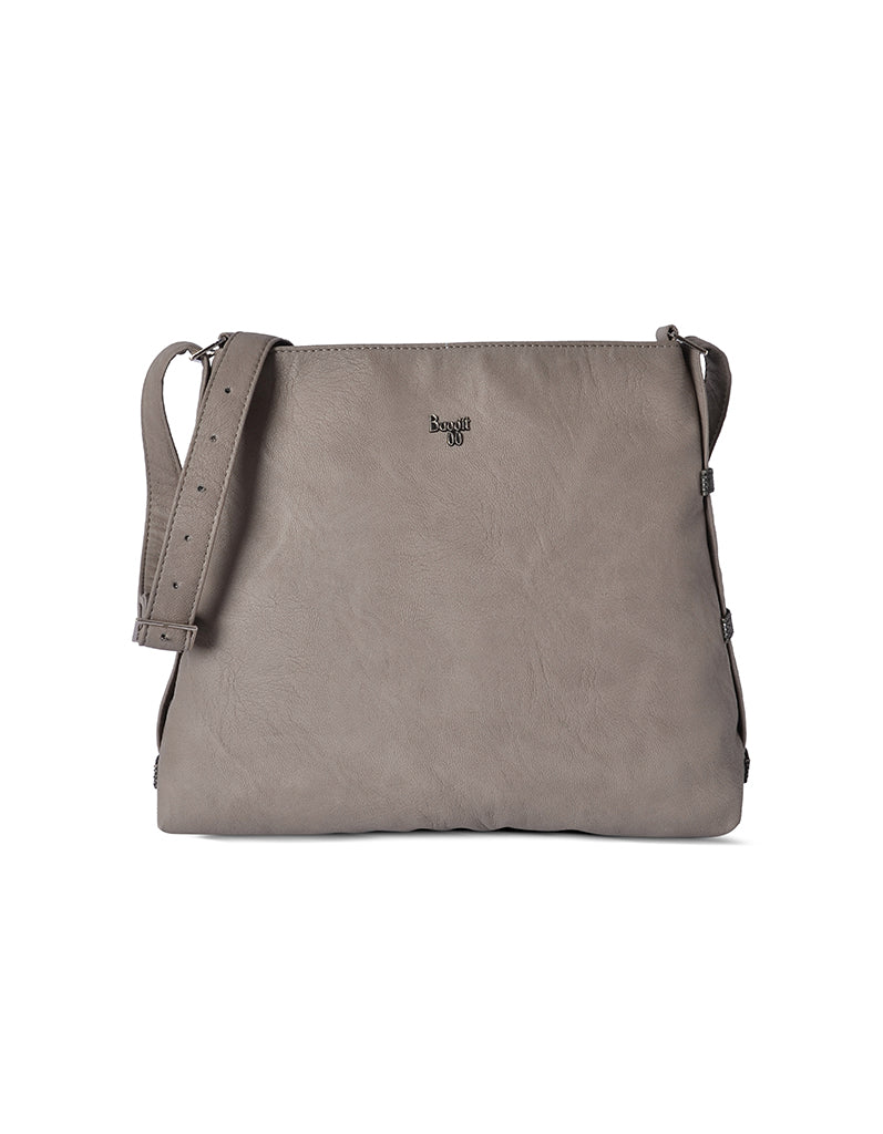 Riley Beige Small Hobo Bag