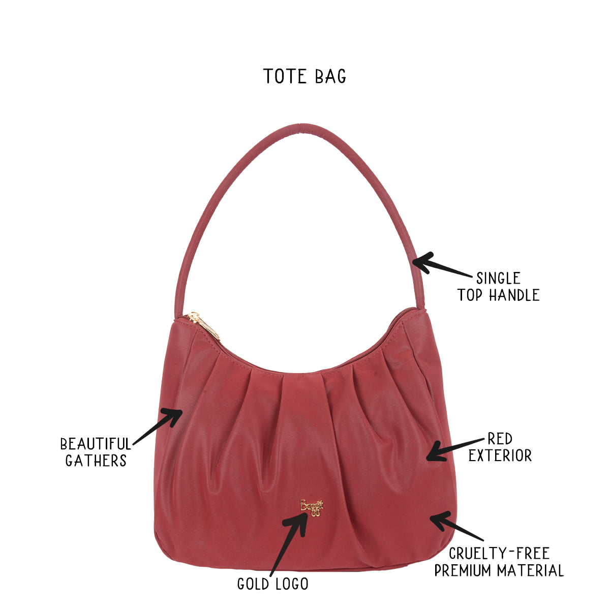 River Red Medium Hobo Bags