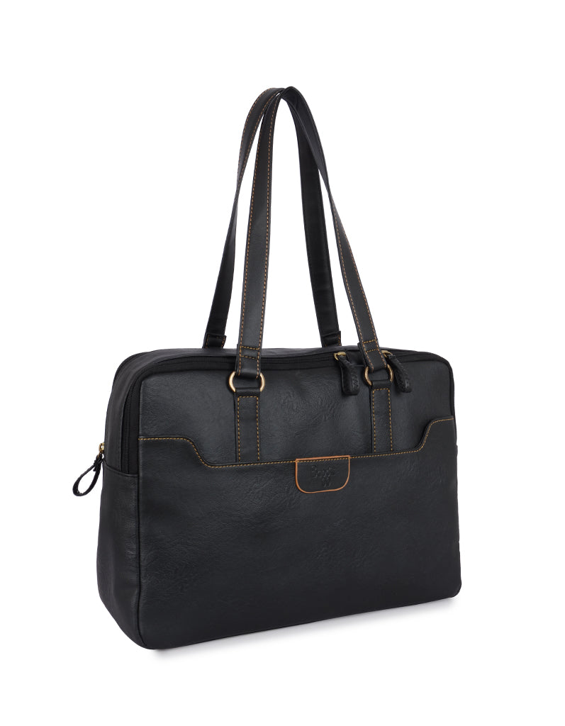 Robin Black Large Tote Bag