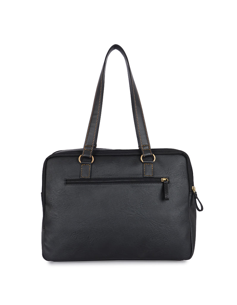 Robin Black Large Tote Bag