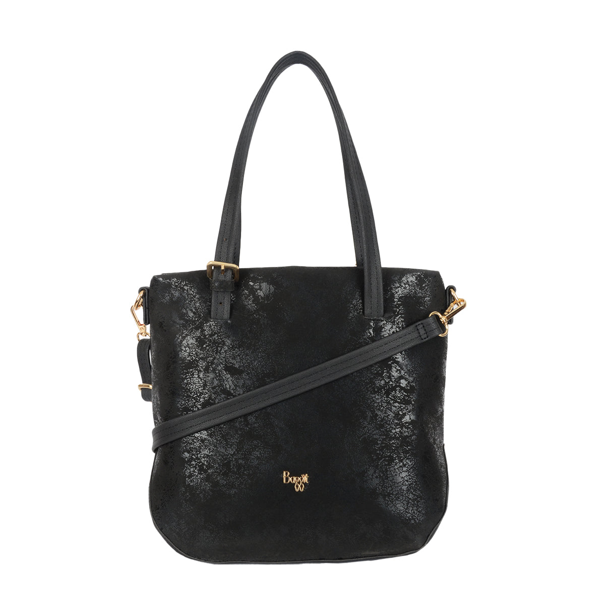 Rome Black Medium Tote Bags